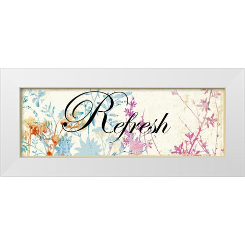 Refresh Wildflowers White Modern Wood Framed Art Print by PI Studio