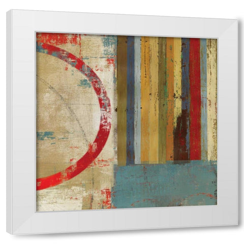 To the Left White Modern Wood Framed Art Print by PI Studio