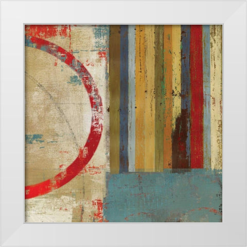 To the Left White Modern Wood Framed Art Print by PI Studio