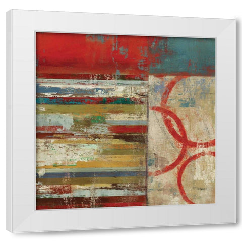 To the Right White Modern Wood Framed Art Print by PI Studio