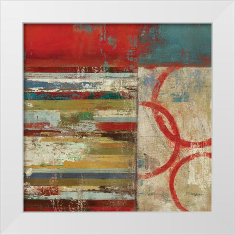 To the Right White Modern Wood Framed Art Print by PI Studio