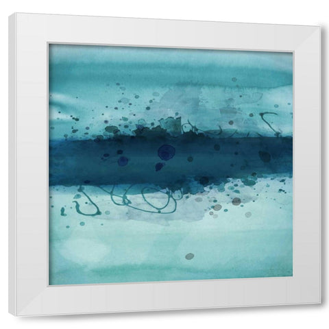 Into the Deep I White Modern Wood Framed Art Print by PI Studio