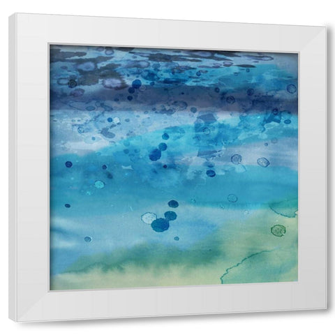 Into the Deep II White Modern Wood Framed Art Print by PI Studio