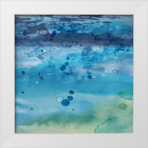 Into the Deep II White Modern Wood Framed Art Print by PI Studio