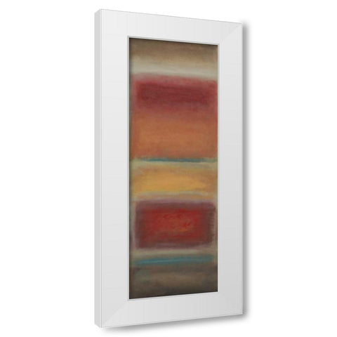 Fields White Modern Wood Framed Art Print by PI Studio