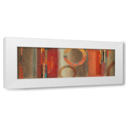 Glow White Modern Wood Framed Art Print by PI Studio