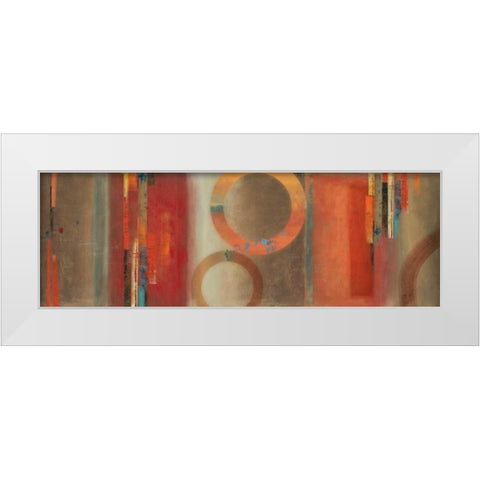 Glow White Modern Wood Framed Art Print by PI Studio