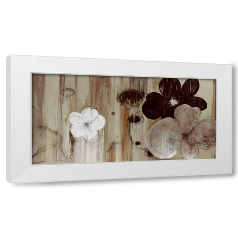 Chocolate and Silver White Modern Wood Framed Art Print by PI Studio