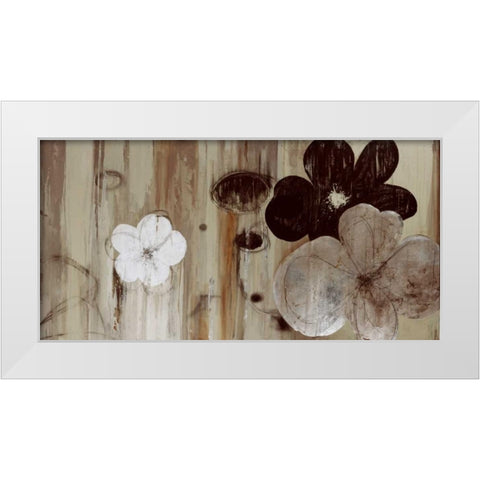 Chocolate and Silver White Modern Wood Framed Art Print by PI Studio