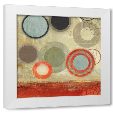 Tango I White Modern Wood Framed Art Print by PI Studio