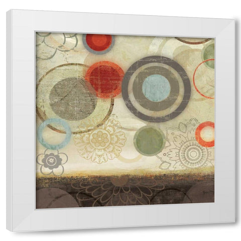 Tango II White Modern Wood Framed Art Print by PI Studio