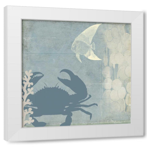 Ocean Life II White Modern Wood Framed Art Print by PI Studio