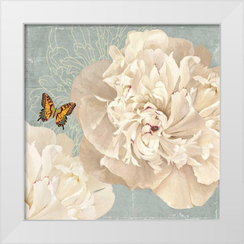 Innocence White Modern Wood Framed Art Print by PI Studio