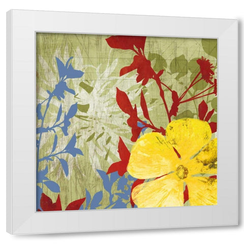 Luau White Modern Wood Framed Art Print by PI Studio