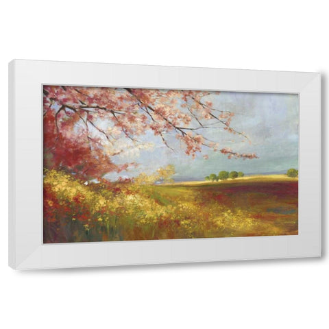 In the Field White Modern Wood Framed Art Print by PI Studio