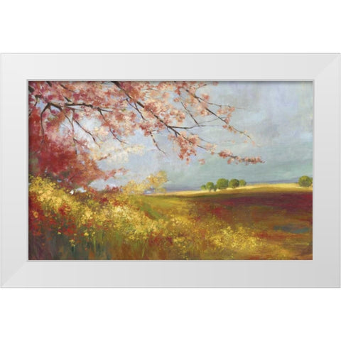 In the Field White Modern Wood Framed Art Print by PI Studio