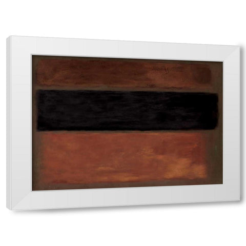 Copper Rush White Modern Wood Framed Art Print by PI Studio