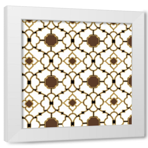 Lace Window White Modern Wood Framed Art Print by PI Studio