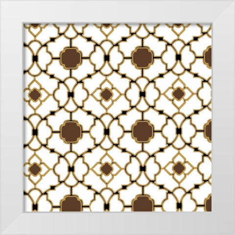 Lace Window White Modern Wood Framed Art Print by PI Studio