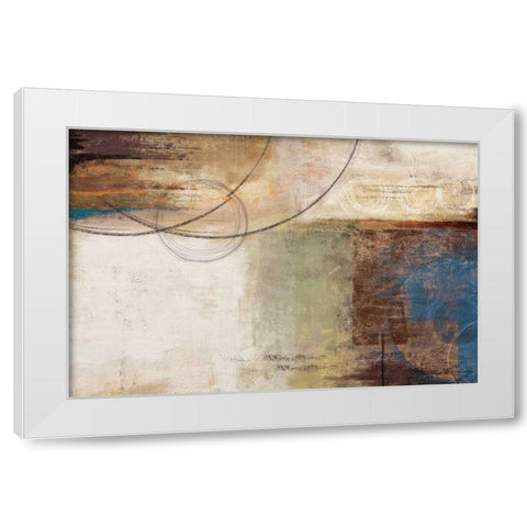 Moon Shine White Modern Wood Framed Art Print by PI Studio