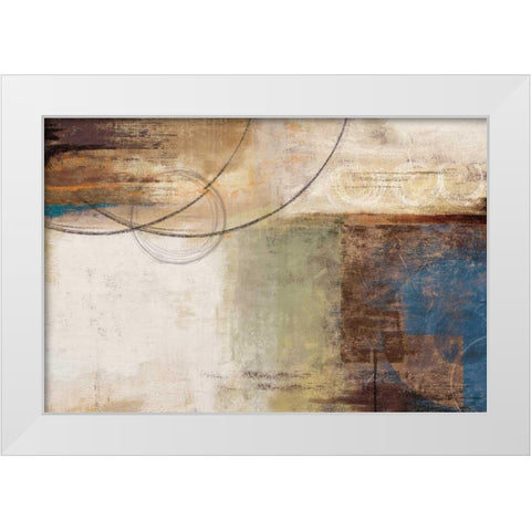 Moon Shine White Modern Wood Framed Art Print by PI Studio