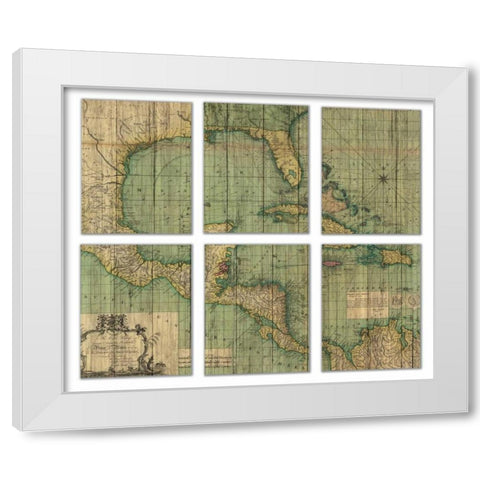 Atlas White Modern Wood Framed Art Print by PI Studio