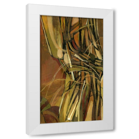 Dynamic II White Modern Wood Framed Art Print by PI Studio