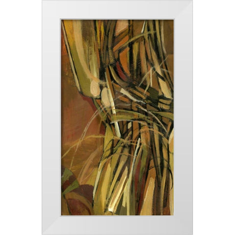 Dynamic II White Modern Wood Framed Art Print by PI Studio