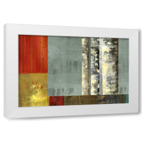 Silver Creek White Modern Wood Framed Art Print by PI Studio