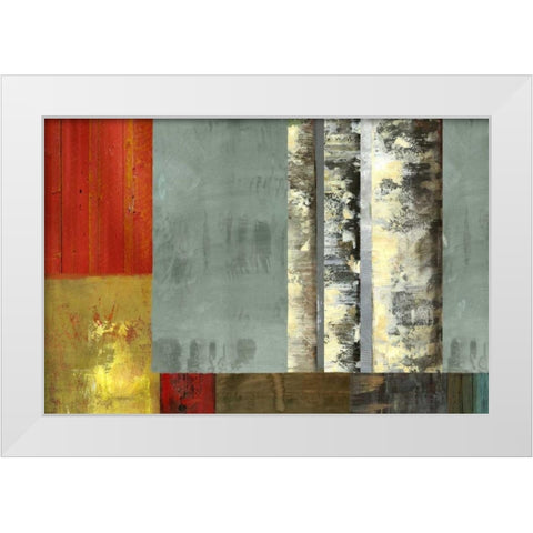 Silver Creek White Modern Wood Framed Art Print by PI Studio