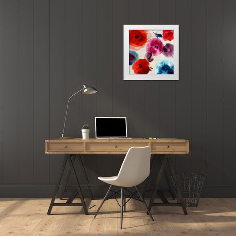 Roma White Modern Wood Framed Art Print by PI Studio