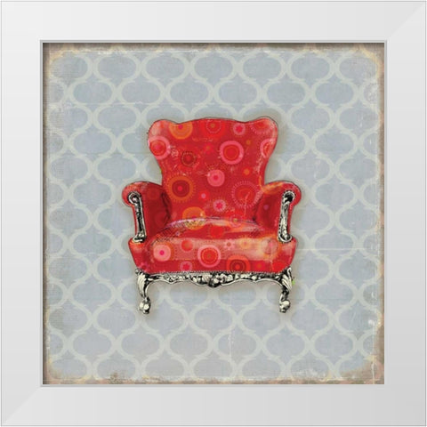 BergÃ¨re IV White Modern Wood Framed Art Print by PI Studio