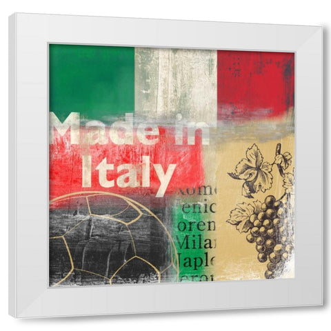 Italy White Modern Wood Framed Art Print by PI Studio