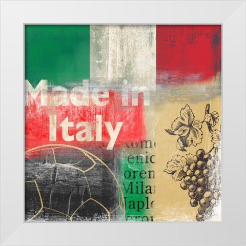 Italy White Modern Wood Framed Art Print by PI Studio