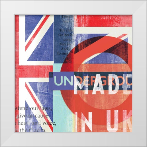 UK White Modern Wood Framed Art Print by PI Studio