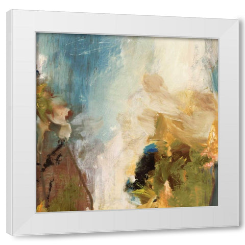 Crashing Waves II White Modern Wood Framed Art Print by PI Studio