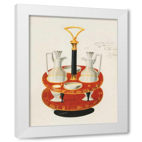 Carafes III White Modern Wood Framed Art Print by PI Studio