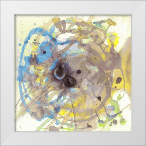 Watercolour Abstract I White Modern Wood Framed Art Print by PI Studio