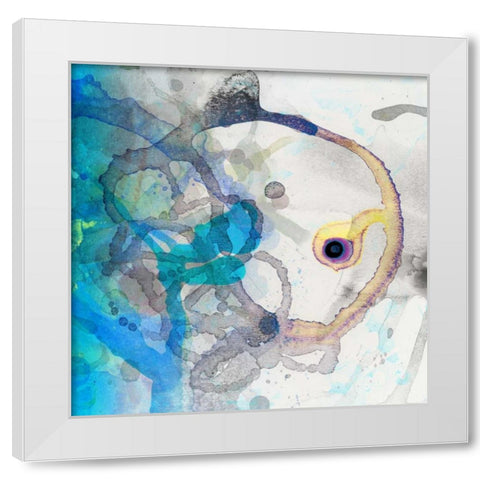 Watercolour Abstract II White Modern Wood Framed Art Print by PI Studio