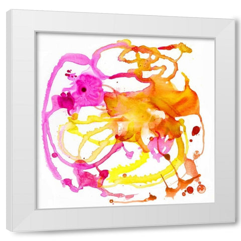 Watercolour Abstract IV White Modern Wood Framed Art Print by PI Studio
