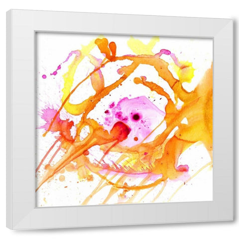 Watercolour Abstract V White Modern Wood Framed Art Print by PI Studio