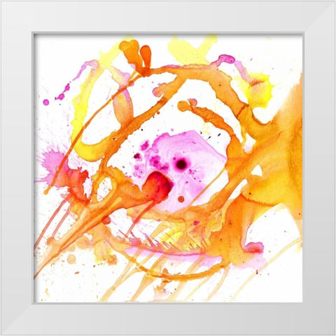 Watercolour Abstract V White Modern Wood Framed Art Print by PI Studio