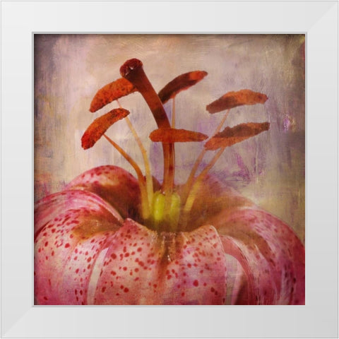 LOVELY LILY I White Modern Wood Framed Art Print by PI Studio