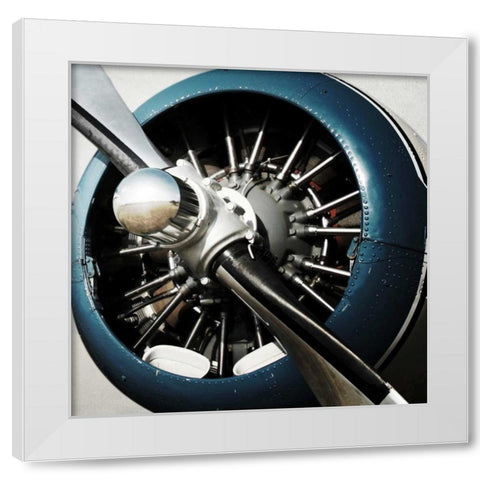 Aeronautical I White Modern Wood Framed Art Print by PI Studio