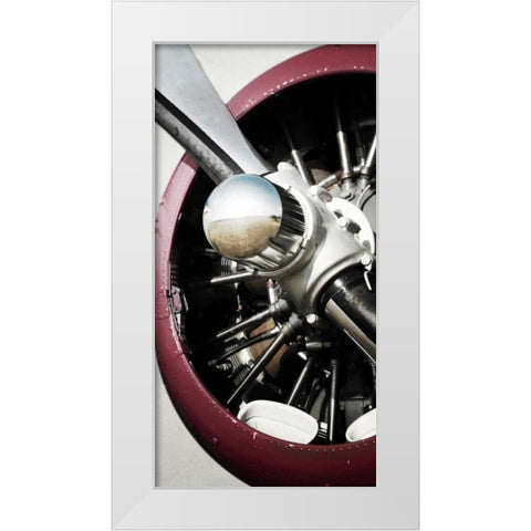 Aeronautical II White Modern Wood Framed Art Print by PI Studio