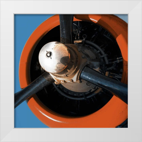 Aeronautical III White Modern Wood Framed Art Print by PI Studio