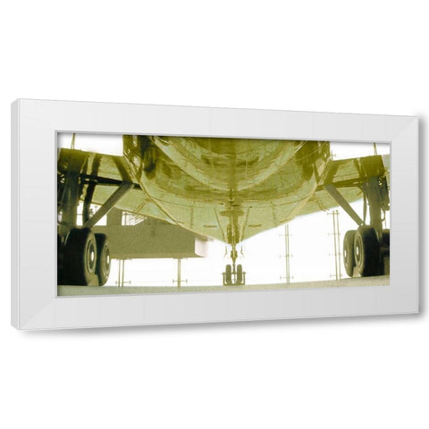 Aeronautical V White Modern Wood Framed Art Print by PI Studio