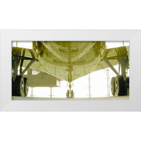 Aeronautical V White Modern Wood Framed Art Print by PI Studio