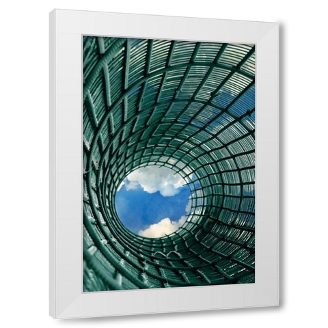 Vertigo White Modern Wood Framed Art Print by PI Studio