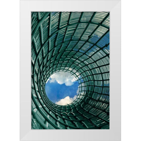 Vertigo White Modern Wood Framed Art Print by PI Studio